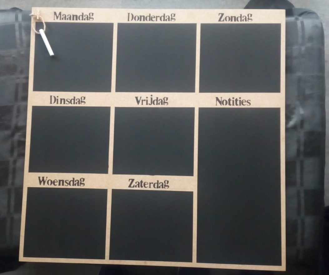 weekplanner krijtbord